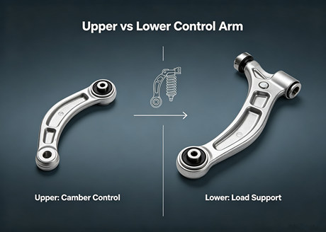 Bras de suspension supérieur vs bras de suspension inférieur : quelle est la différence ?