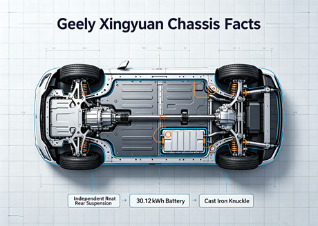 Le secret de la conduite stable de Geely Xingyuan : son châssis